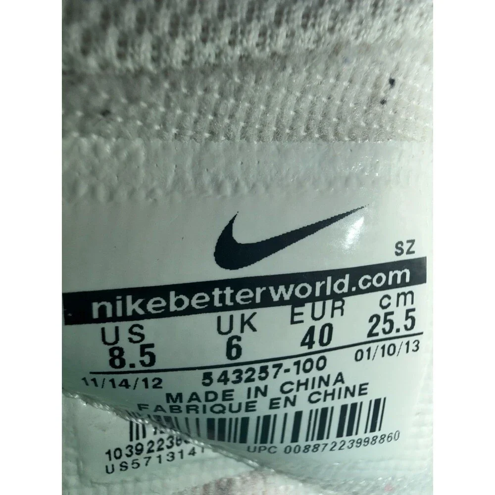 Nike Dunk Sky High Vintage Sail Metallic Silver Women’s Sneaker 8.5 Vtg Tumblr